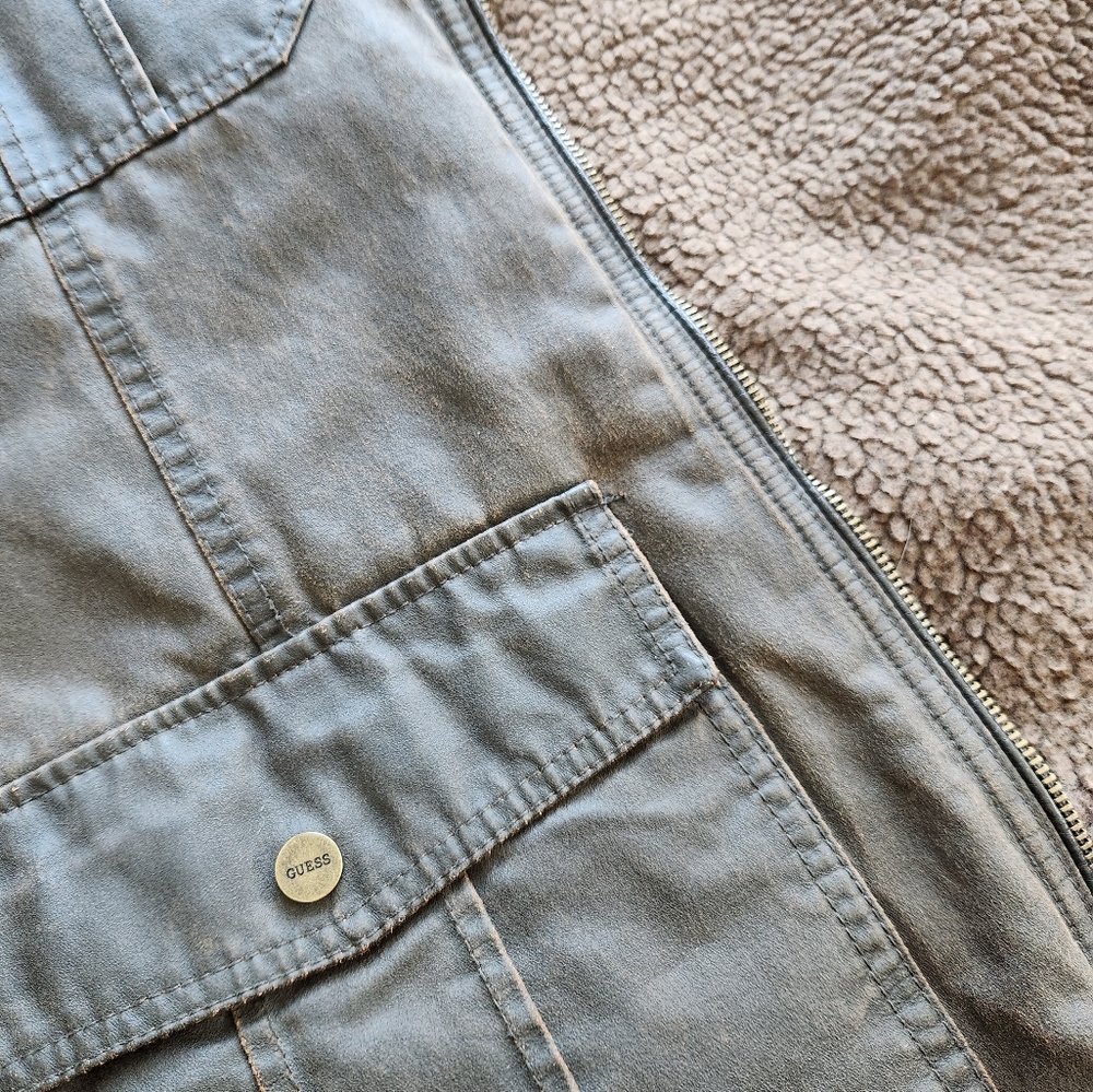Guess Men's Sherpa Lined Jacket - Picture 7 of 7